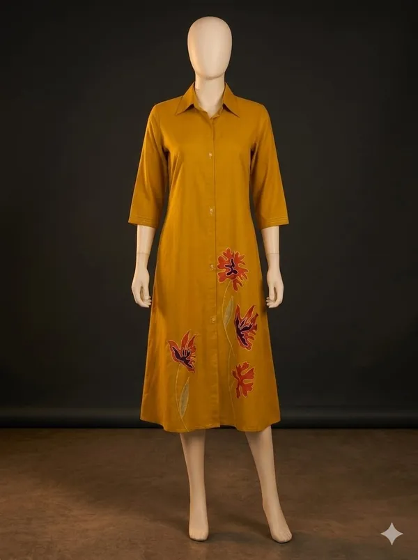 Mustard_Straight_Embroidered_Kurta_for_Women