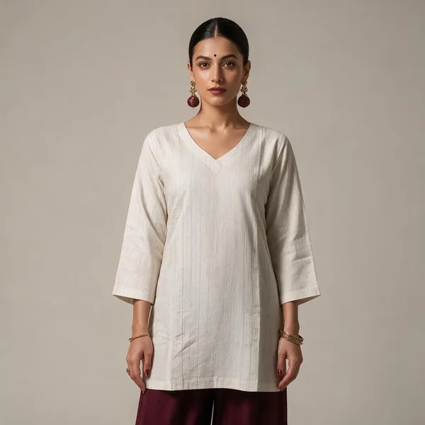 White_Cotton_Straight_Kurta_For_Women