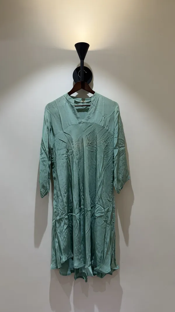 Mint_Green_Crepe_Midi_Dress_For_Women