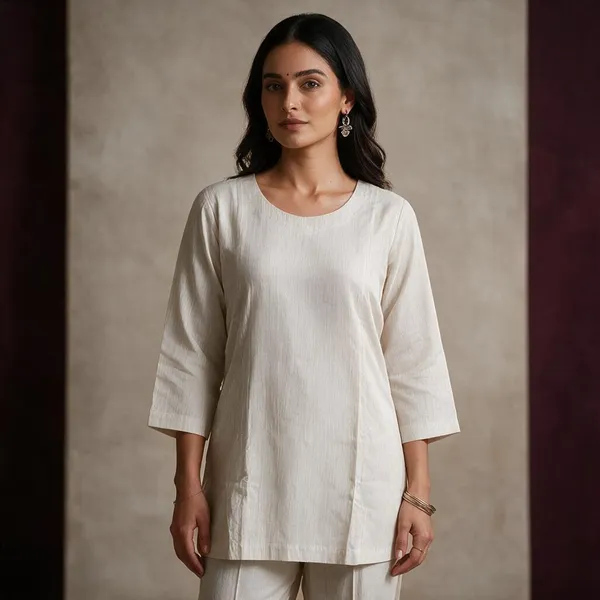 White_Cotton_Straight_Kurta_For_Women