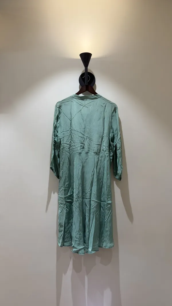 Mint_Green_Crepe_Midi_Dress_For_Women