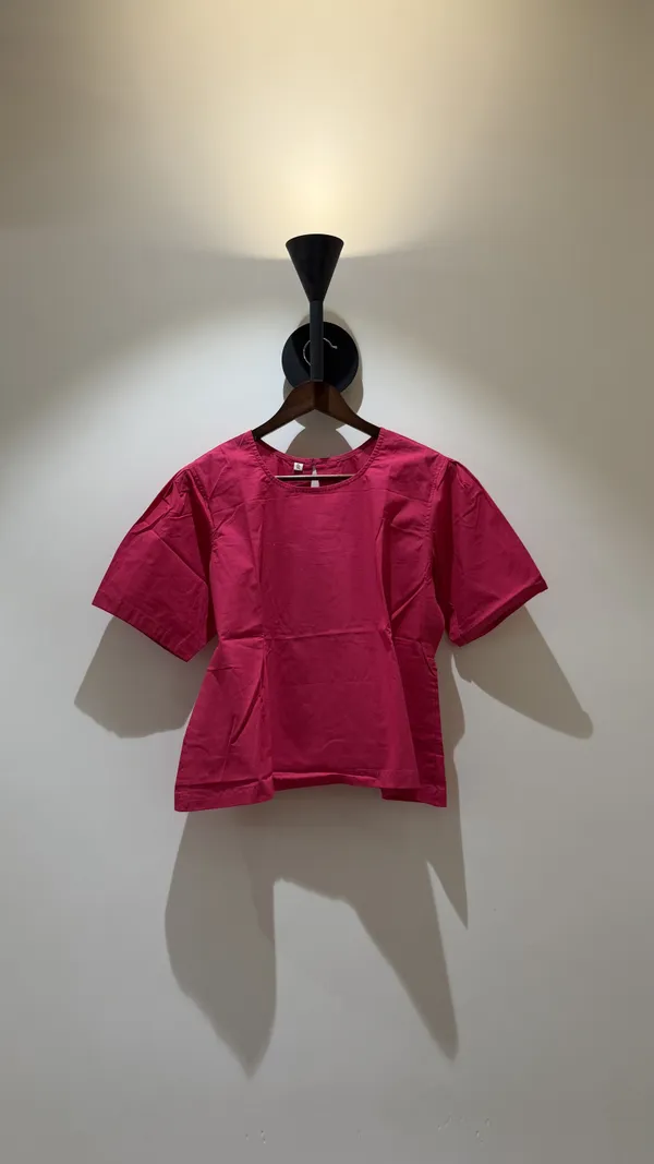 Pink_Cotton_Peplum_Top_For_Women