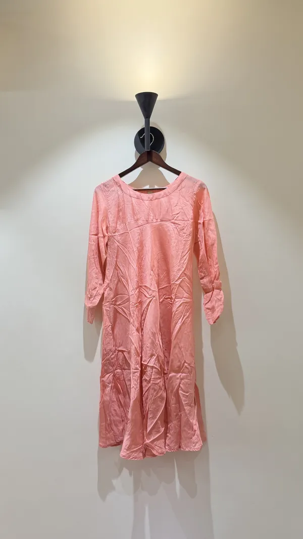 Pink_Crepe_Midi_Dress_For_Women