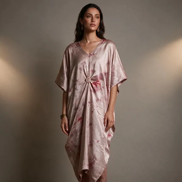 Pink_Crepe_Kaftan_For_Women