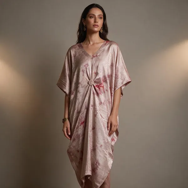 Pink_Crepe_Kaftan_For_Women