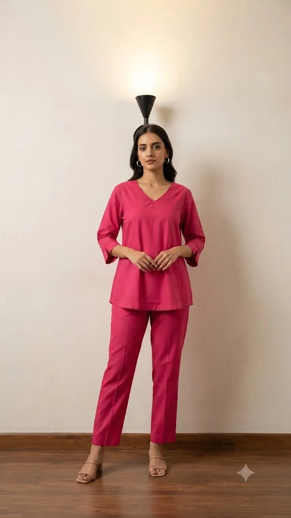 Pink_Cotton_Straight_Kurti_Set_For_Women