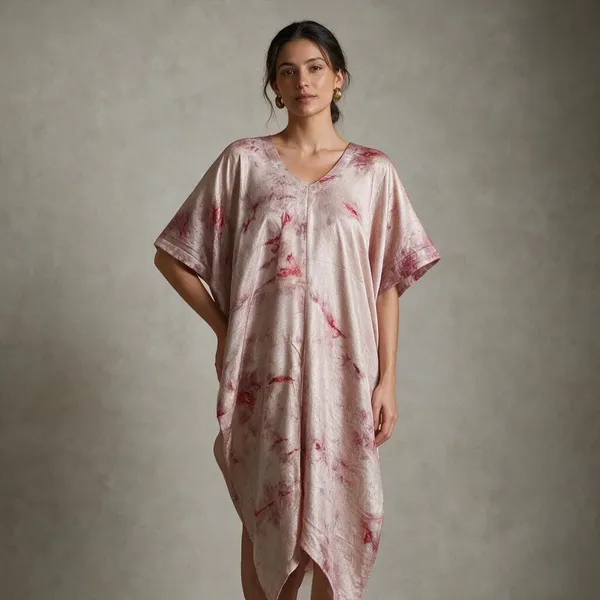 Pink_Crepe_Kaftan_For_Women