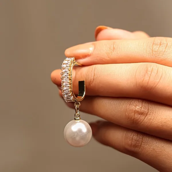 Gold_Plated_Beautiful_Korean_Ad_And_Pearl_Off_White_Circle_Of_Life_Drop_Earrings_Default_Title