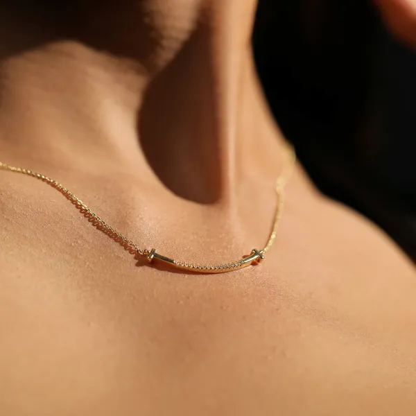 Smile_Stainless_Steel_Pendant_Gold