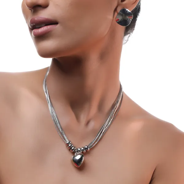 Multi_Stainless_Steel_Chains_With_Heart_Pendant_Default_Title
