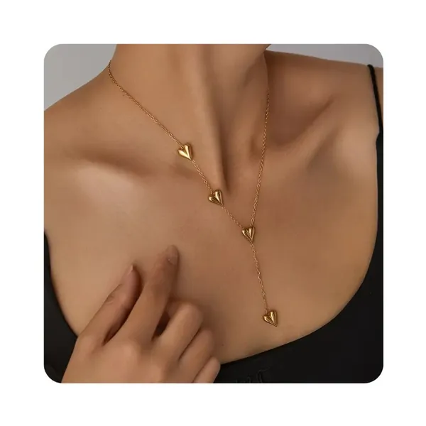 Stainless_Steel_4_Hearts_Pendant_Necklace_Default_Title