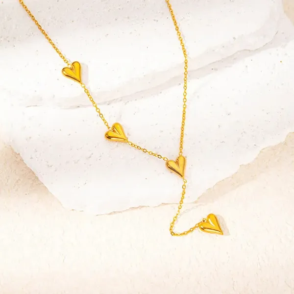 Stainless_Steel_4_Hearts_Pendant_Necklace_Default_Title