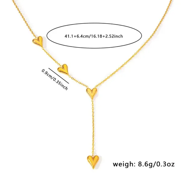Stainless_Steel_4_Hearts_Pendant_Necklace_Default_Title