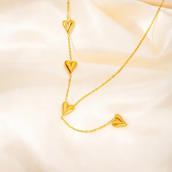Stainless_Steel_4_Hearts_Pendant_Necklace_Default_Title