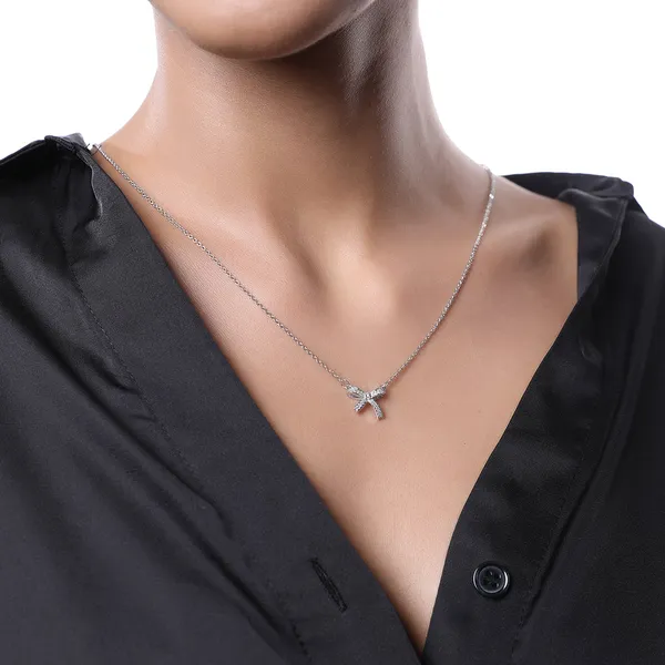 Zircon_Bowknot_Pendant_Necklace_Default_Title