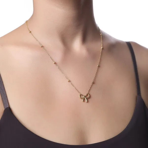 Bow_Pendant_With_Beads_Chain_Necklace_Default_Title