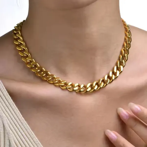 Luxelink_Statement_Cuban_Chain_Necklace_Default_Title