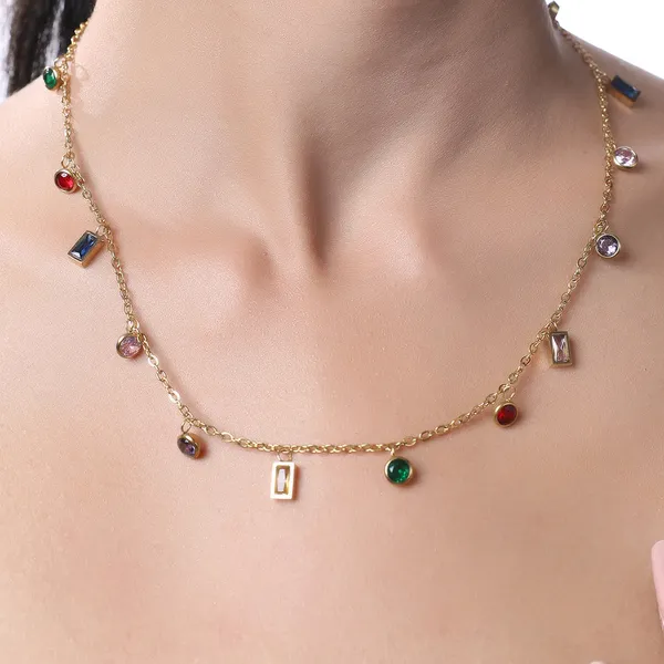 Multicolor_Round_Square_Charm_Necklace_Default_Title