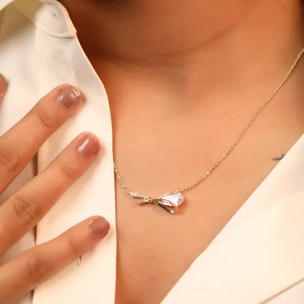 Bow_Stone_Pendant_Necklace_Gold
