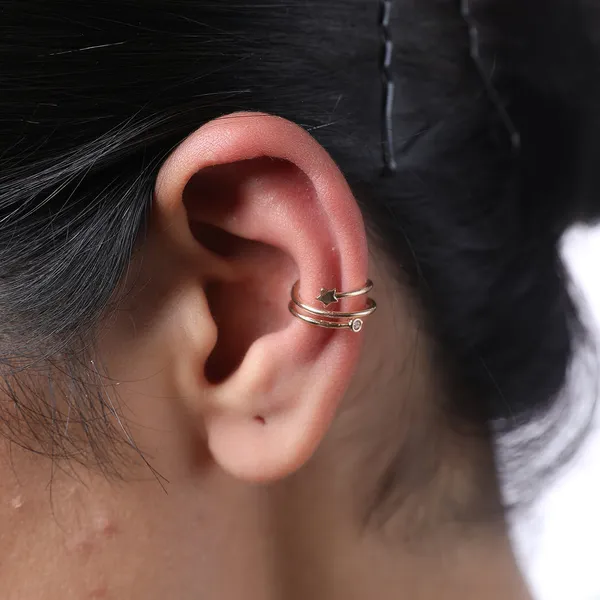 Star_Triple_Band_Conch_Earcuff_Earrings_Gold