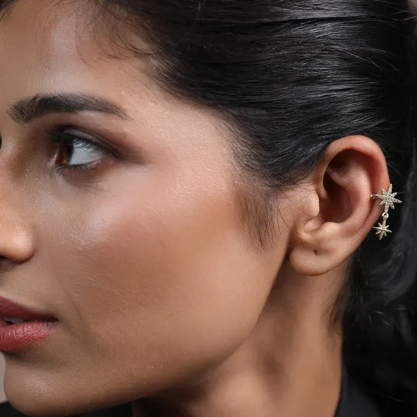 Vintage_Ear_Cuff_With_Star_Design_Gold_Filled_And_Cz_Clip_On_Earrings_Default_Title