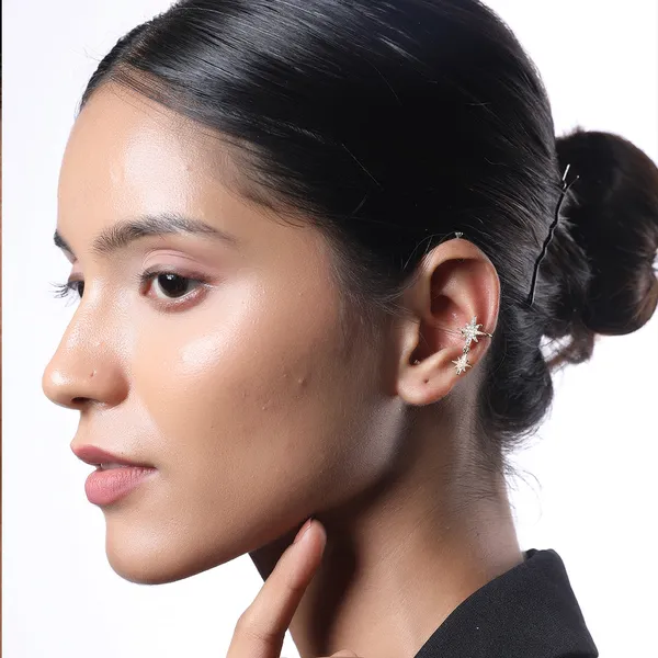 Vintage_Ear_Cuff_With_Star_Design_Gold_Filled_And_Cz_Clip_On_Earrings_Default_Title
