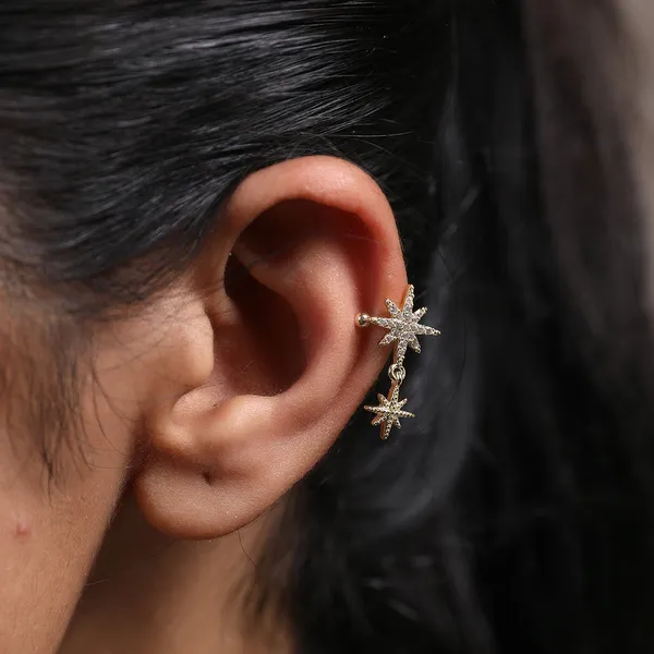 Vintage_Ear_Cuff_With_Star_Design_Gold_Filled_And_Cz_Clip_On_Earrings_Default_Title