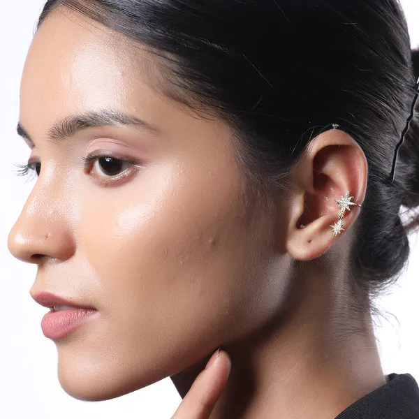 Vintage_Ear_Cuff_With_Star_Design_Gold_Filled_And_Cz_Clip_On_Earrings_Default_Title