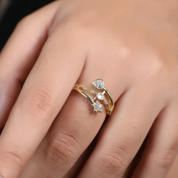 Love_Star_Full_Diamonds_Gold_Plated_Stainless_Steel_Zircon_Ring_Default_Title