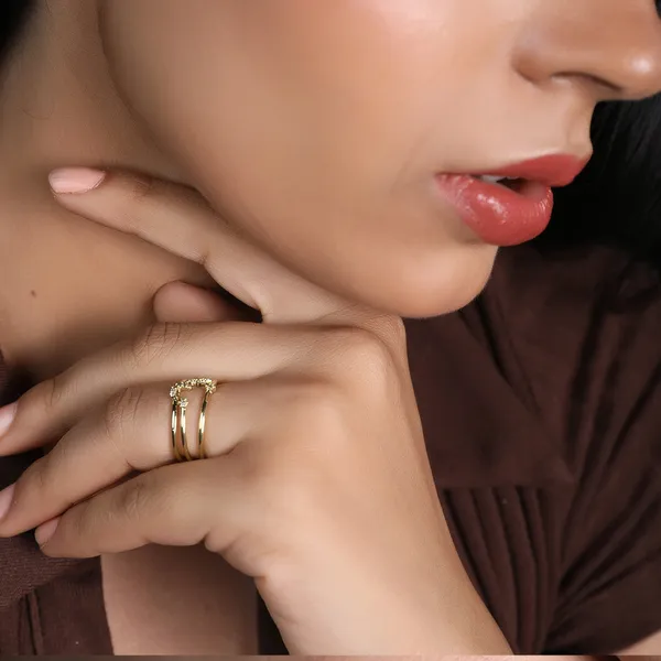 14k_Gold_Plated_Zircon_Inlay_Moon_Star_Round_Shape_Ring_Default_Title