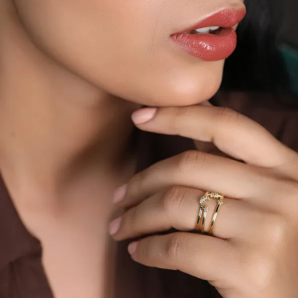 14k_Gold_Plated_Zircon_Inlay_Moon_Star_Round_Shape_Ring_Default_Title