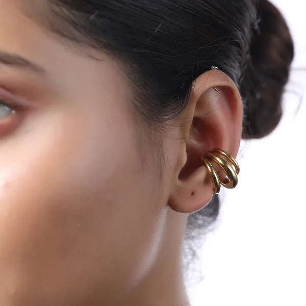 Nopierce_Power_Earcuff_Earrings_Gold