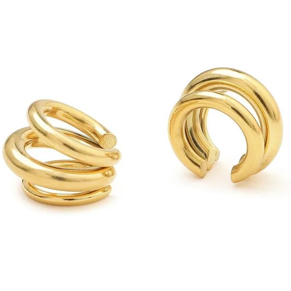 Nopierce_Power_Earcuff_Earrings_Gold