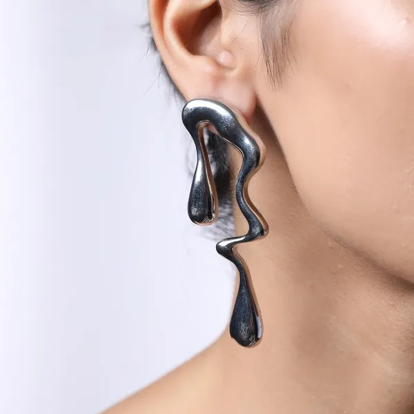 Irregular_Exaggerated_Statement_Earrings_Silver