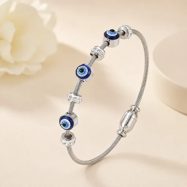 Silver_Brass_Rhodium_Plated_Evil_Eye_Magnetic_Closure_Bracelet_For_Women