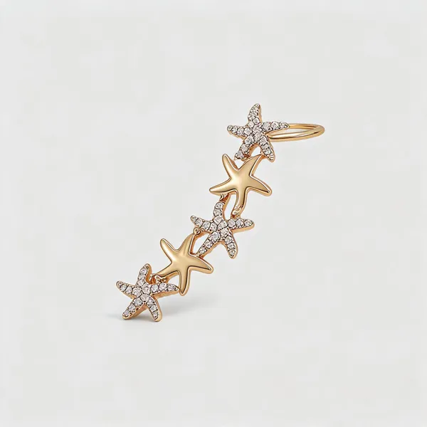 Gold_Alloy_Starfish_Earcuff_For_Women
