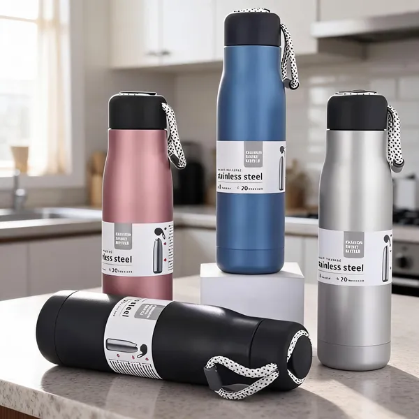 Stainless_Steel_Water_Bottle_With_Carry_Strap_Screw_Cap_Pack_Of_4