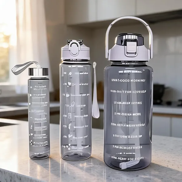 Grey_Motivational_Print_Plastic_Water_Bottle_Set_With_Flip-Top_Lids