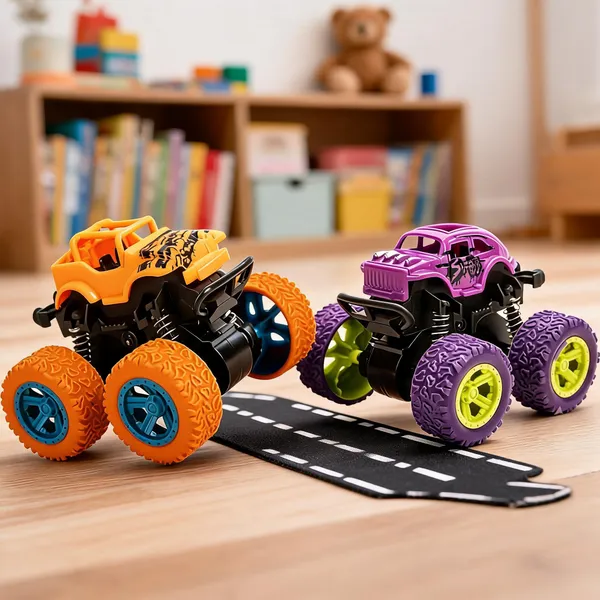 Orange_Purple_Monster_Truck_Toy_With_Oversized_Wheels_Pack_Of_2