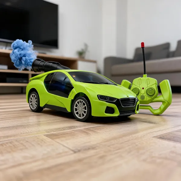Green_Rc_Sports_Car_Toy_With_Smoke_And_Rechargeable_Battery