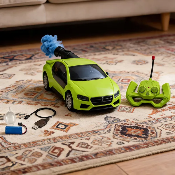 Green_Rc_Sports_Car_Toy_With_Smoke_And_Rechargeable_Battery
