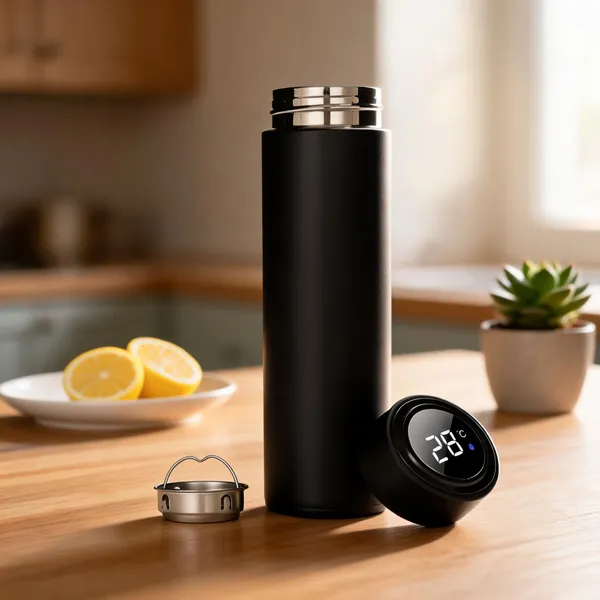 Black_Stainless_Steel_Water_Bottle_With_Digital_Temperature_Display