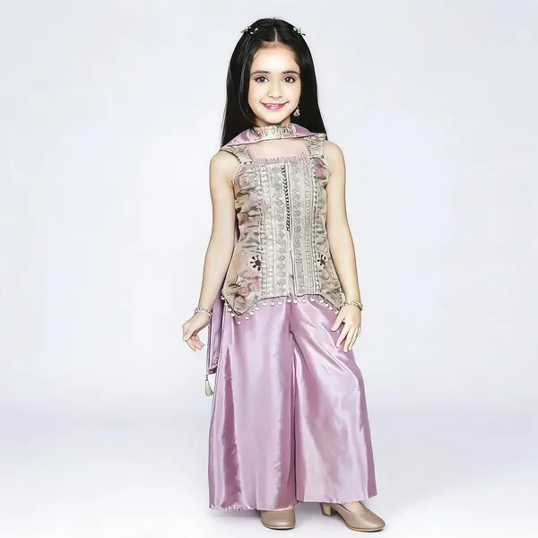 Lavender_Cotton_Embroidered_Kurta_Set_For_Girls