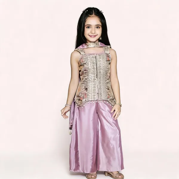 Lavender_Cotton_Embroidered_Kurta_Set_For_Girls