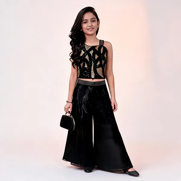 Black_Cotton_Printed_Crop_Top_And_Palazzo_Set_For_Girls