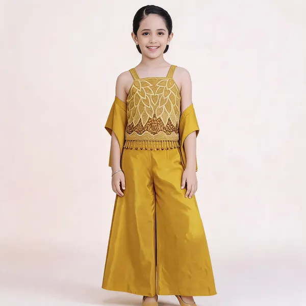 Mustard_Cotton_Embroidered_Wide_Leg_Jumpsuit_For_Women