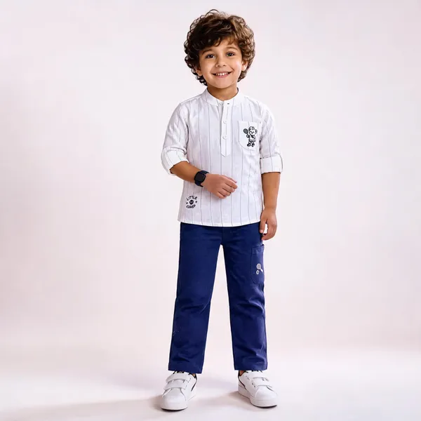 White_Cotton_Printed_Kurta_Set_For_Boys