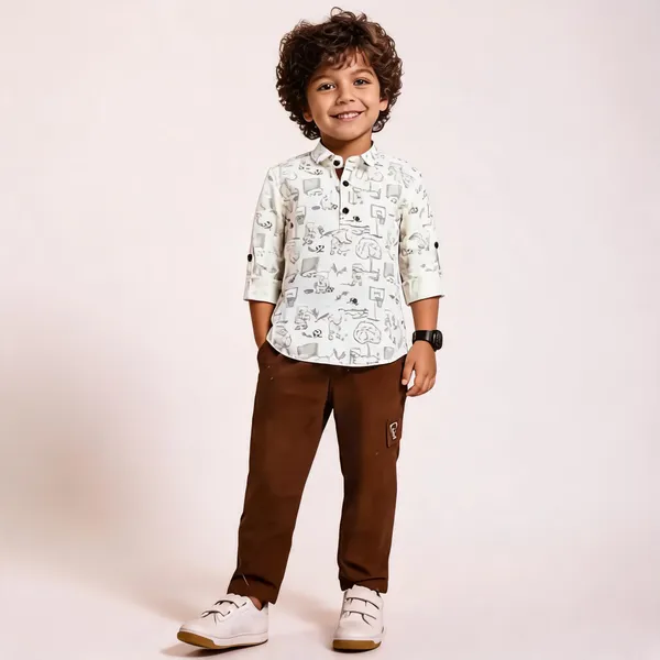 White_Cotton_Printed_Regular_Fit_Shirt_For_Boys