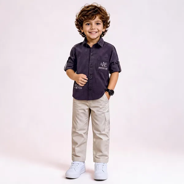 Purple_Cotton_Short_Sleeve_Shirt_For_Boys