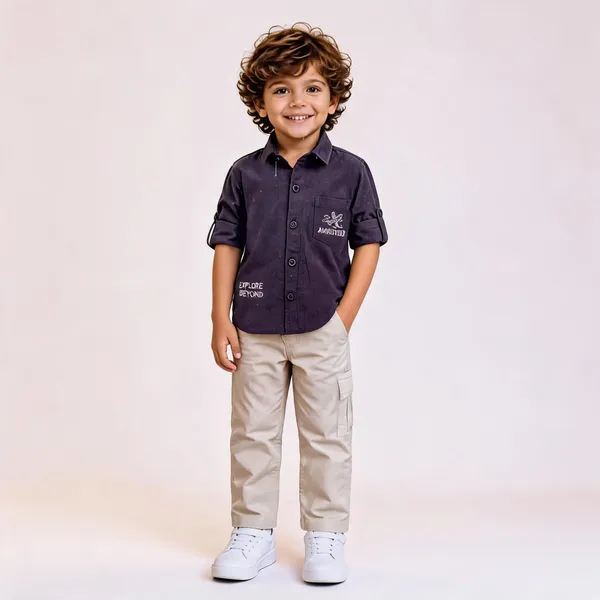 Purple_Cotton_Short_Sleeve_Shirt_For_Boys